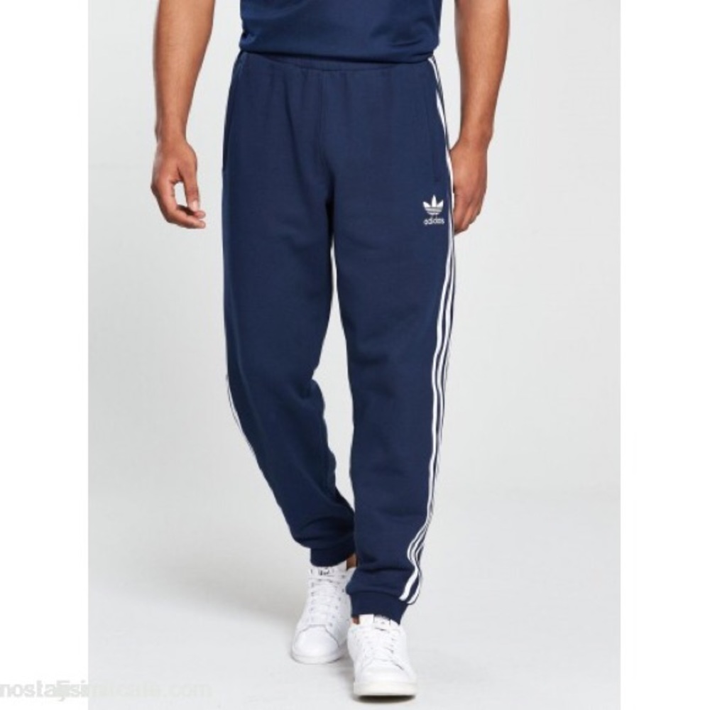 NAVY BLUE ADIDAS TRACK PANTS